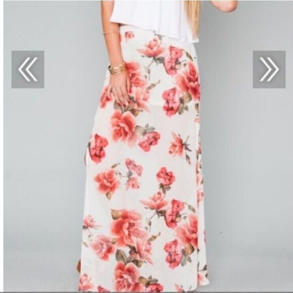 Show Me Your Mumu Sullens Maxi In Rose Romantico With A Crop Crop Top XS - Picture 5 of 11